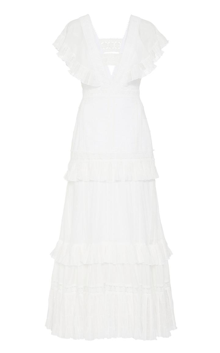 Alexis Consterna Frilled Cotton-blend Dress