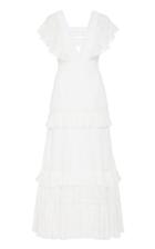 Alexis Consterna Frilled Cotton-blend Dress