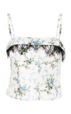 Brock Collection Talia Rose Chine Taffeta Top