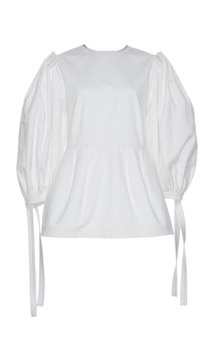 Marni Crew Neck Peplum Top