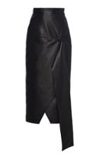 Matriel Asymmetrical Faux Leather Skirt