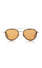 Thom Browne Sun Tortoiseshell Aviator Sunglasses