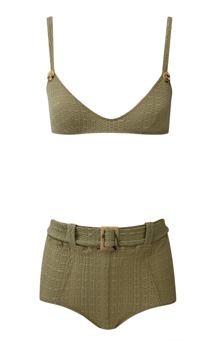 Lisa Marie Fernandez Magdalena Belted High-waist Bikini