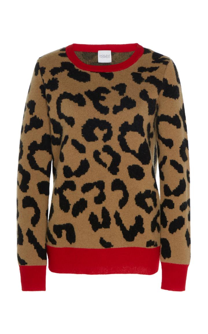 Madeleine Thompson Aether Intarsia Cashmere-blend Sweater