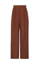 Moda Operandi The Row Nino Pintucked Silk Straight-leg Pants
