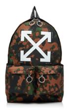 Off-white C/o Virgil Abloh Camou Arrow Backpack With Zip Pockets