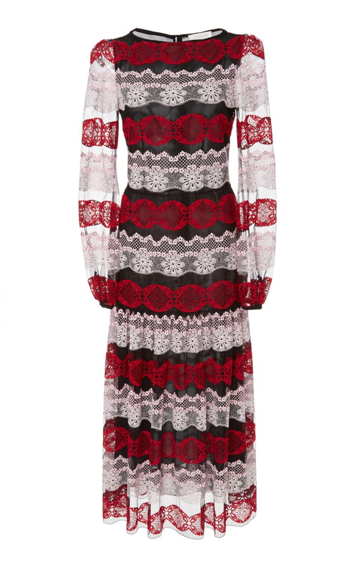 Giambattista Valli Lace Midi Dress