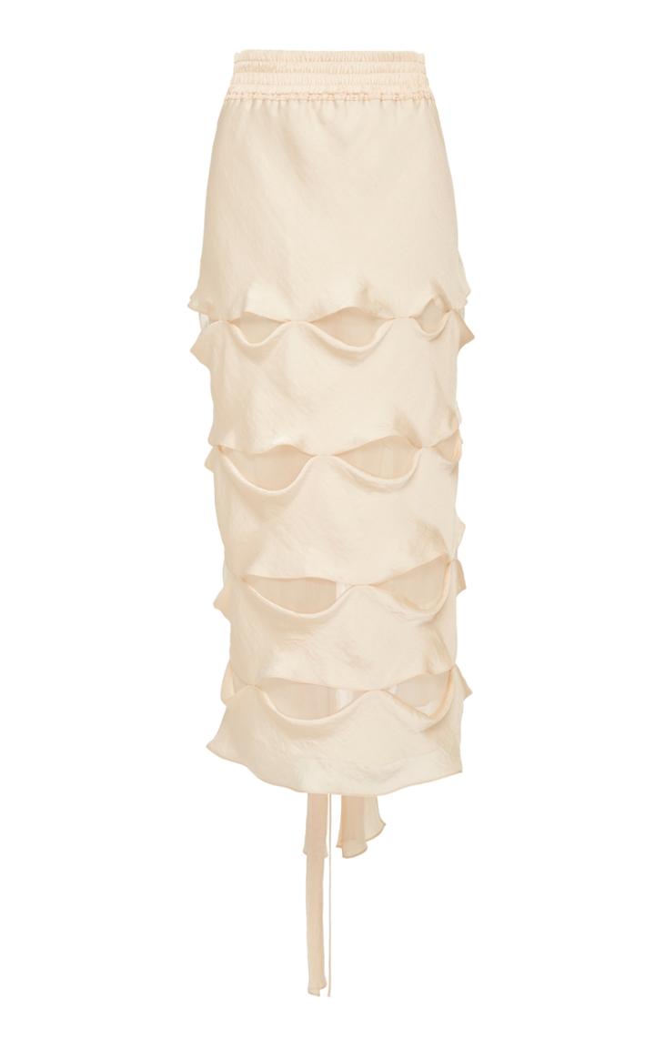 Juan Carlos Obando Tiered Sash Tie Skirt