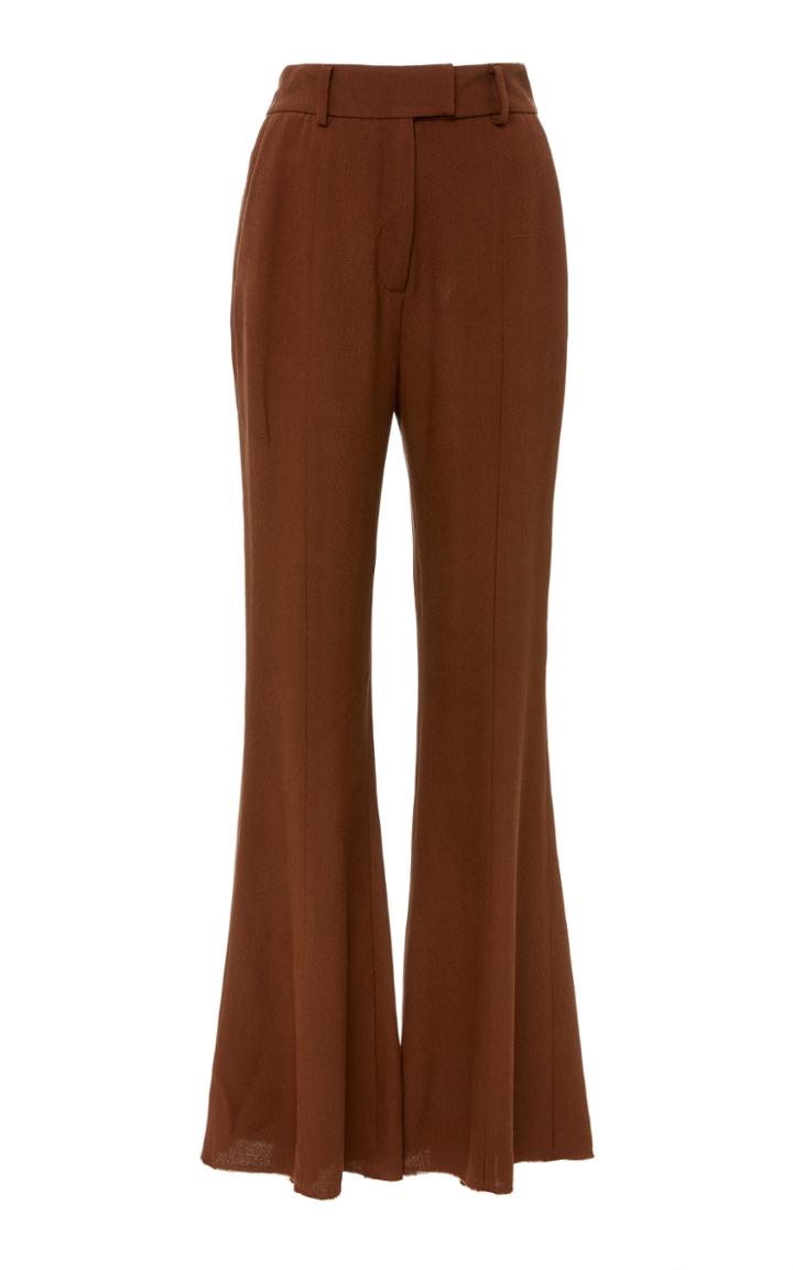Jonathan Cohen The Bessie Wool Crepe Flared Pant