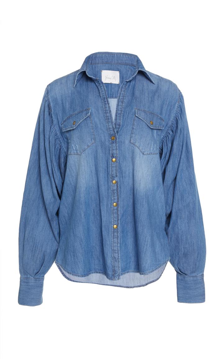 Johanna Ortiz Le Coquin Button-down Denim Shirt