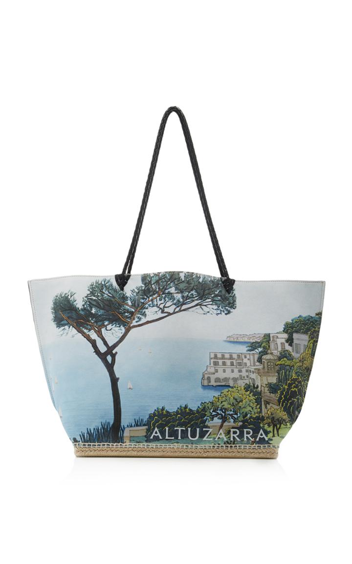 Altuzarra Printed Python Espadrille Large Tote