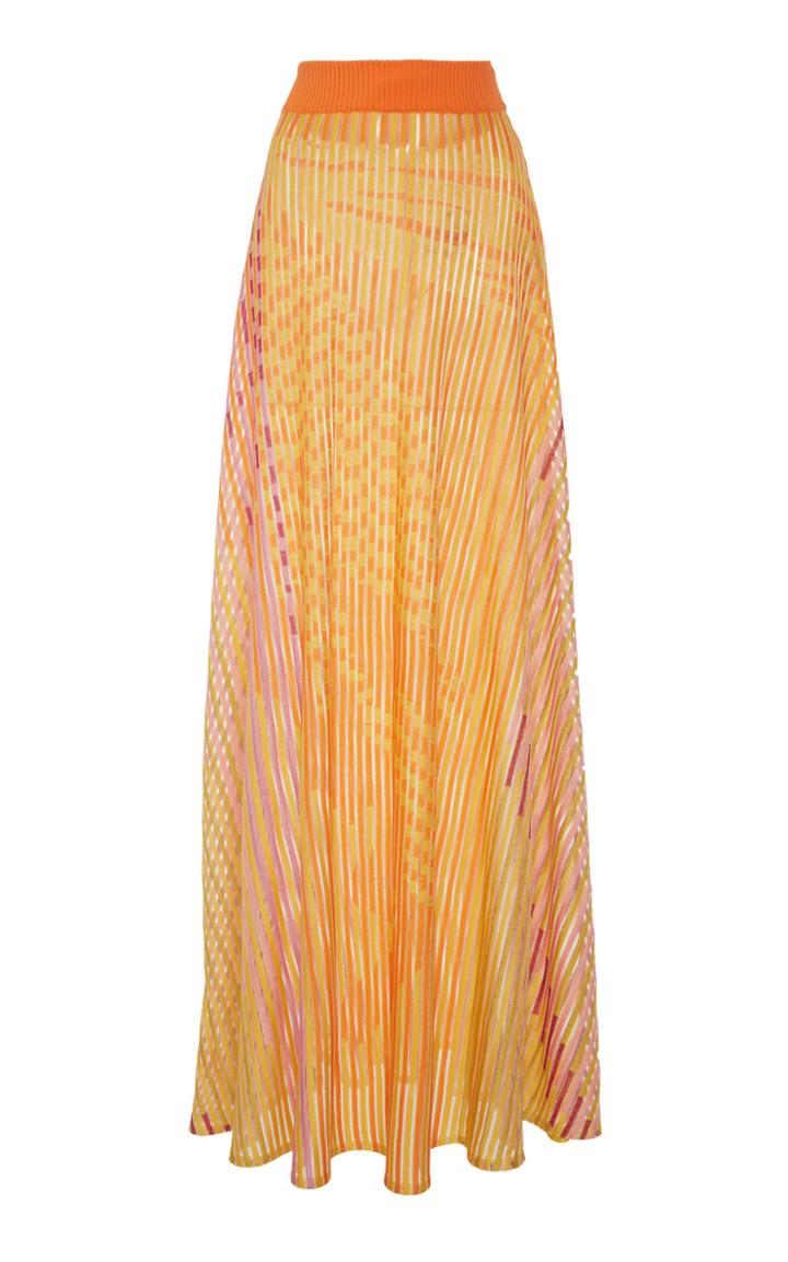 Moda Operandi Peter Pilotto Mid-rise Jaquard-knit Lurex Skirt Size: S