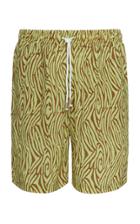 Nanushka Boxer Style Zebra Print Shorts