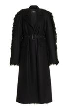 Moda Operandi Boyarovskaya Faux Fur-trimmed Wool-blend Coat
