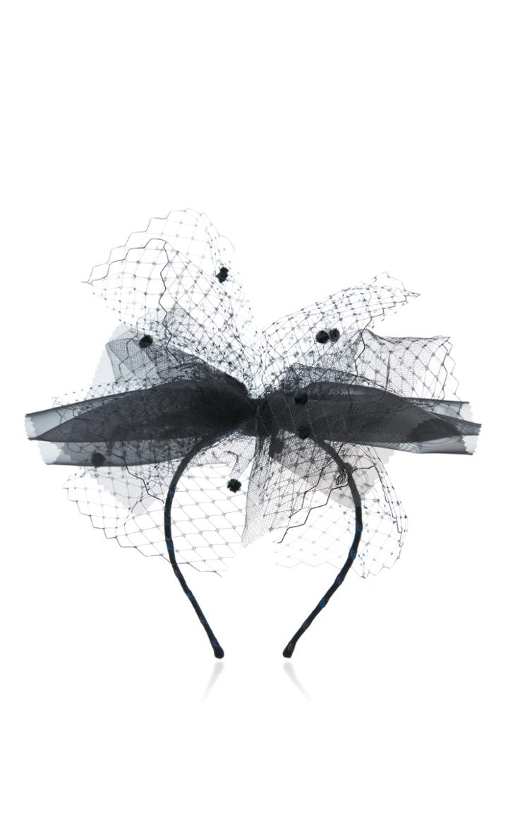 Maison Michel Mika Veiled Headband