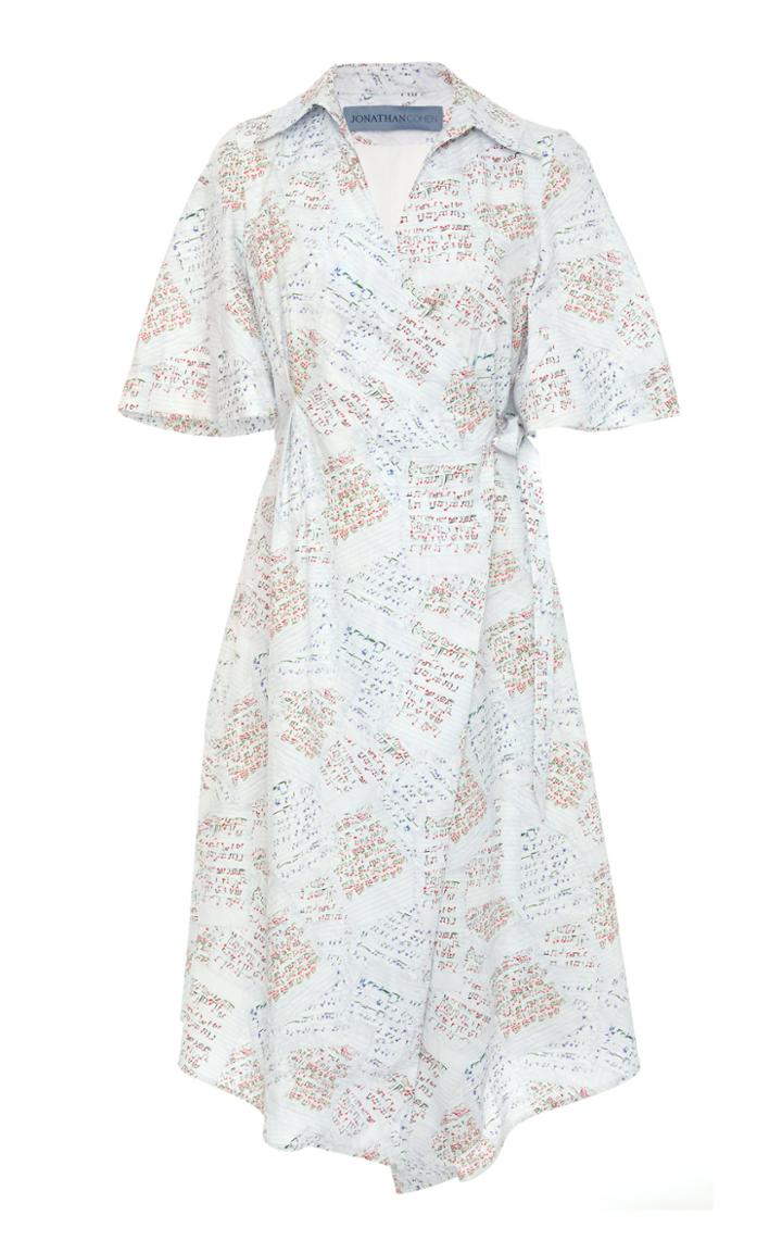 Jonathan Cohen The Heloise Printed Cotton Wrap Dress