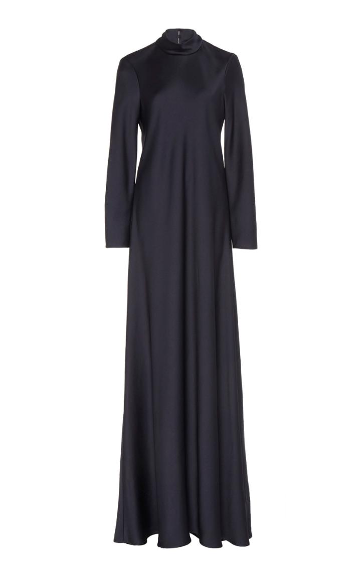 Maison Rabih Kayrouz Satin High Neck Gown