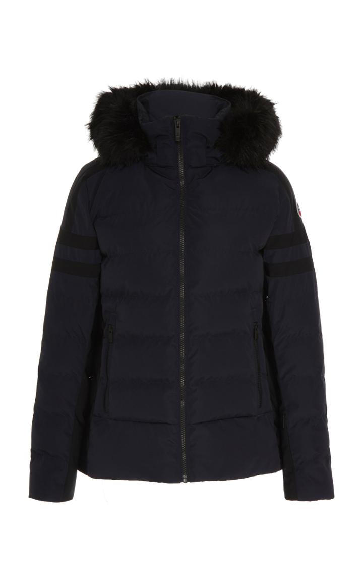 Fusalp Hooded Fur-trimmed Shell Puffer Coat
