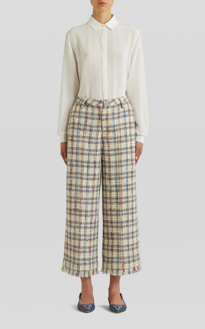 Moda Operandi Etro Fringed Tweed Culottes