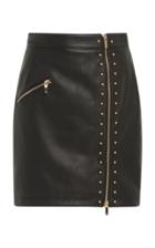 Blumarine Studded Leather Mini Skirt