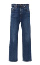 Goldsign Cropped High-rise Straight-leg Jeans