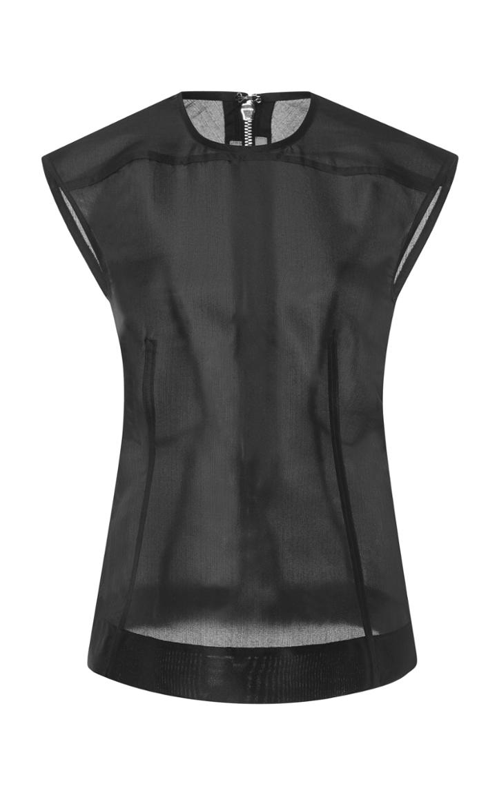 Rick Owens Calpurnia Silk-organza Top