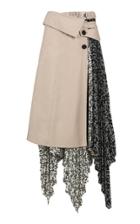 Ych Three-toned Patterned Skirt