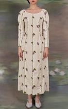 Moda Operandi Yuhan Wang Scalloped Cotton Midi Dress