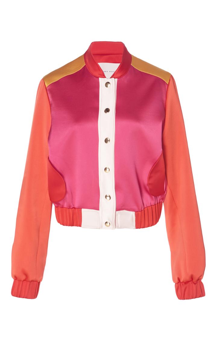 Sandra Mansour Portia Satin Bomber