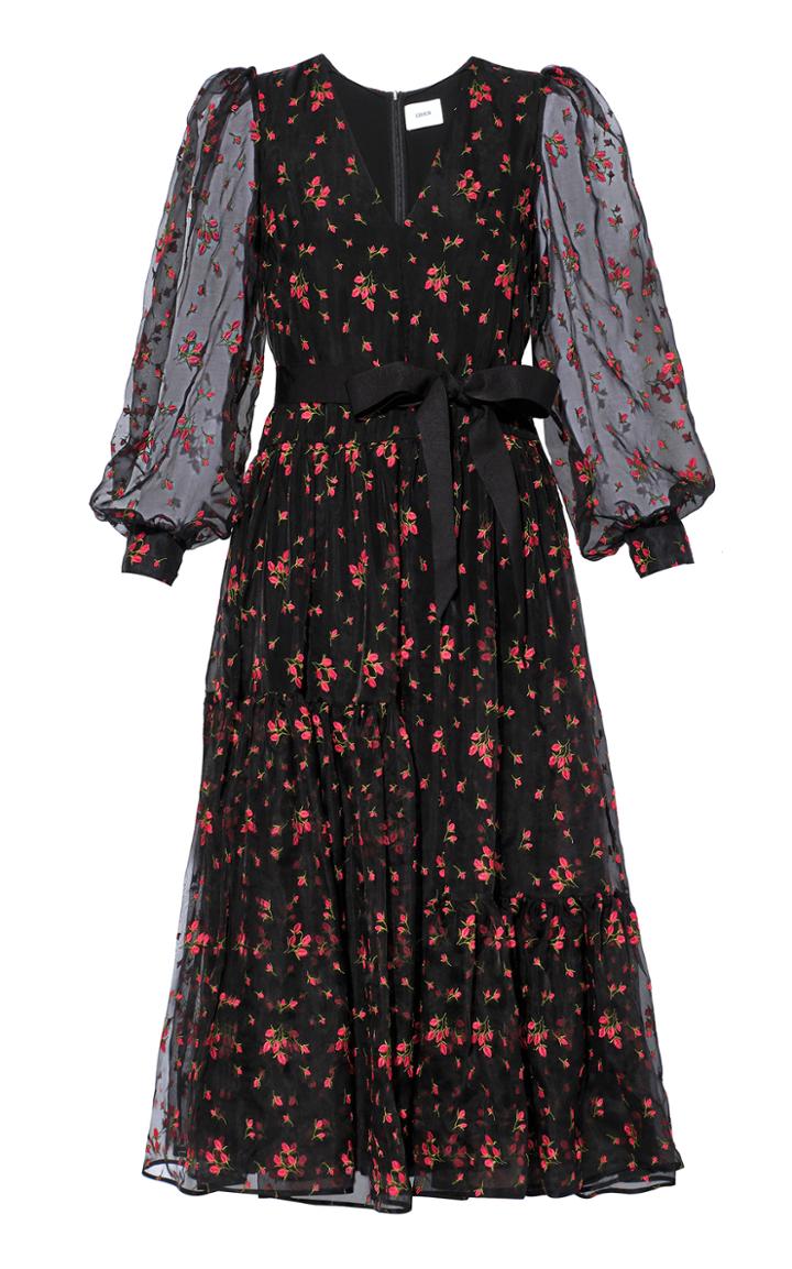 Moda Operandi Erdem Lucina Floral Belted Dress