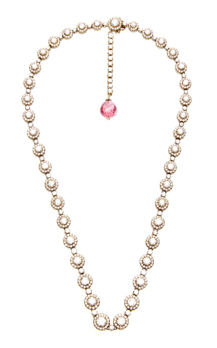 Munnu The Gem Palace Indo-russian 14k Gold And Diamond Necklace