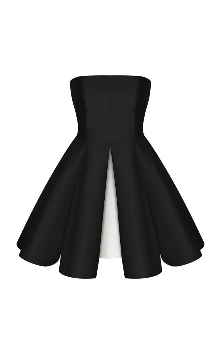 Moda Operandi Rasario Satin Strapless Mini Dress