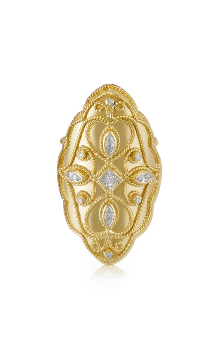Amrapali Priya 18k Yellow-gold And Diamond Marquis Ring