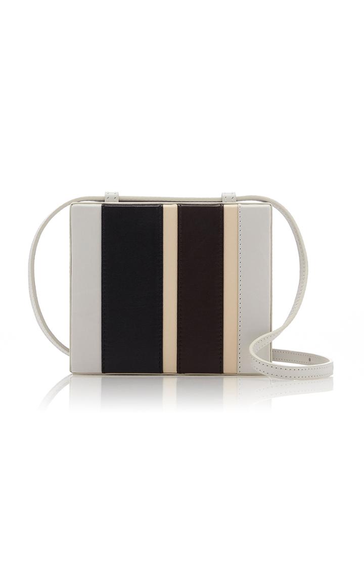 Jil Sander Striped Mini Leather Case Bag