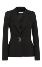 Elizabeth Kennedy Tailored Blazer With Novelty Button