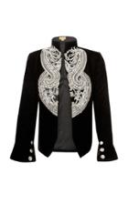 Nadya Shah Rita Black Velvet Jacket