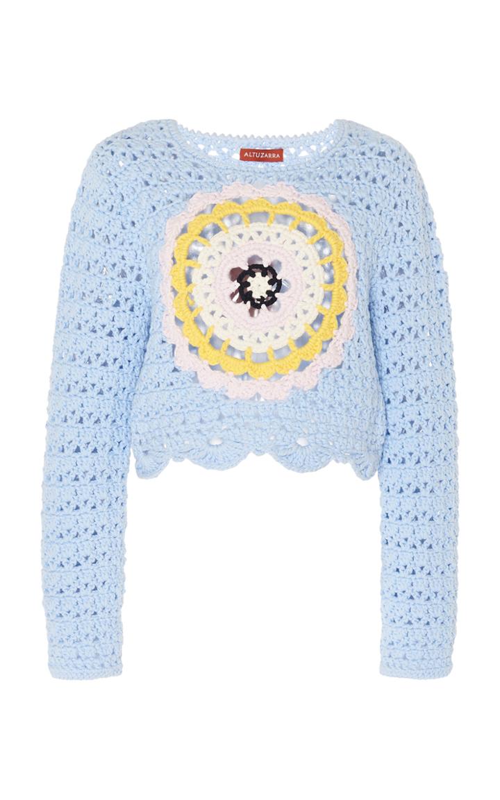 Moda Operandi Altuzarra Edmunton Cotton-blend Open-knit Sweater Size: S