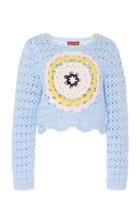 Moda Operandi Altuzarra Edmunton Cotton-blend Open-knit Sweater Size: S