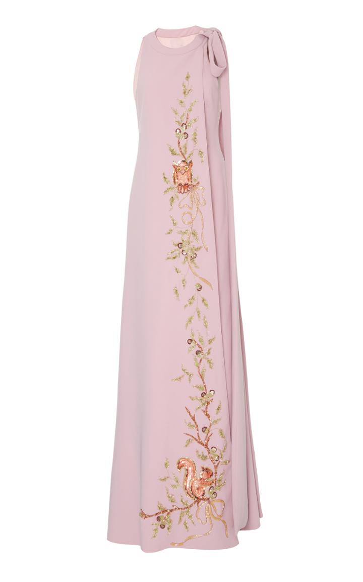 Georges Hobeika Neck Tie Sleeveless Dress