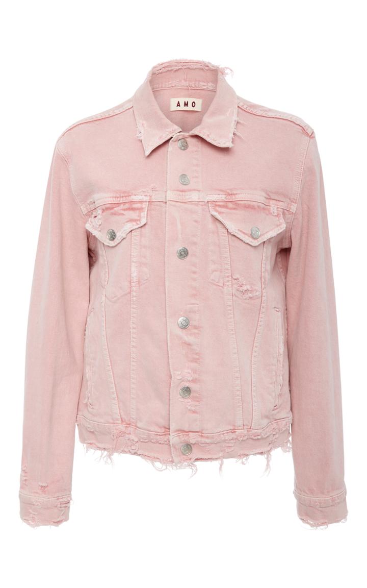 Amo Vintage Stretch Pink Denim Jacket