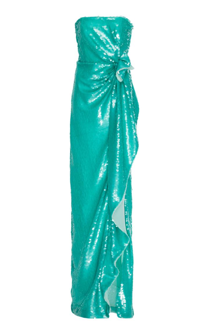 Prabal Gurung Strapless Sequin Gown