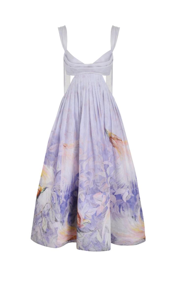 Moda Operandi Zimmermann Candescent Cutout Silk-linen Gown