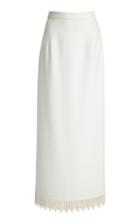 Moda Operandi Huishan Zhang Amaryllis Faux Pearl-embellished Crepe Maxi Skirt