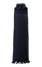 Tibi Pleated Ruffled Pliss Midi Dress Size: S