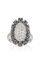 Sutra Scintilliae Black And White Diamond Ring