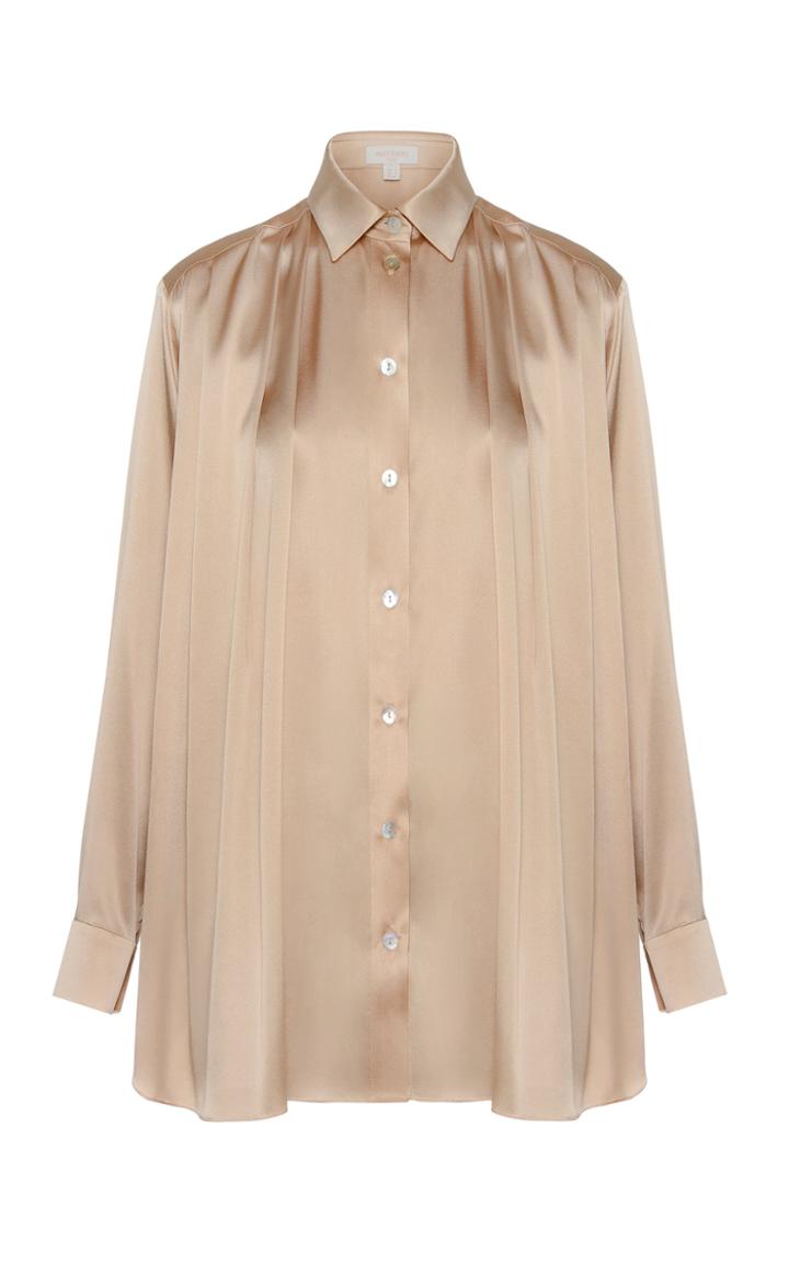 Moda Operandi Matriel Silk-blend Button-down Shirt