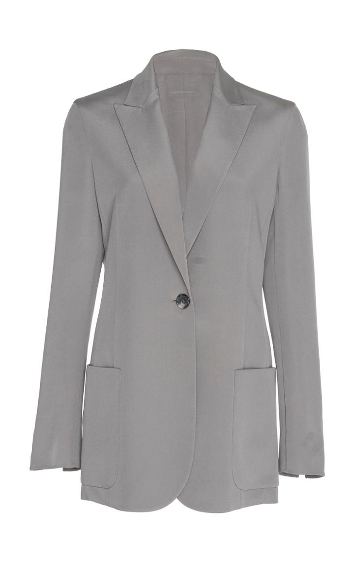 Akris Lapel Collar Silk Jacket