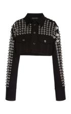 David Koma Plexi Metal Embellished Jacket