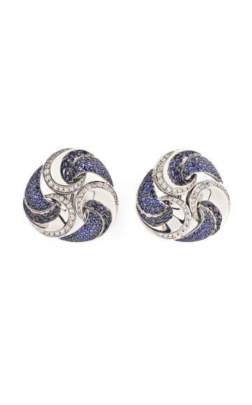 Moda Operandi Tiina Smith Vintage Marina B Sapphire & Diamond Vertigo Earrings
