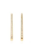 Maria Canale Deco 18k Gold And Diamond Hoops